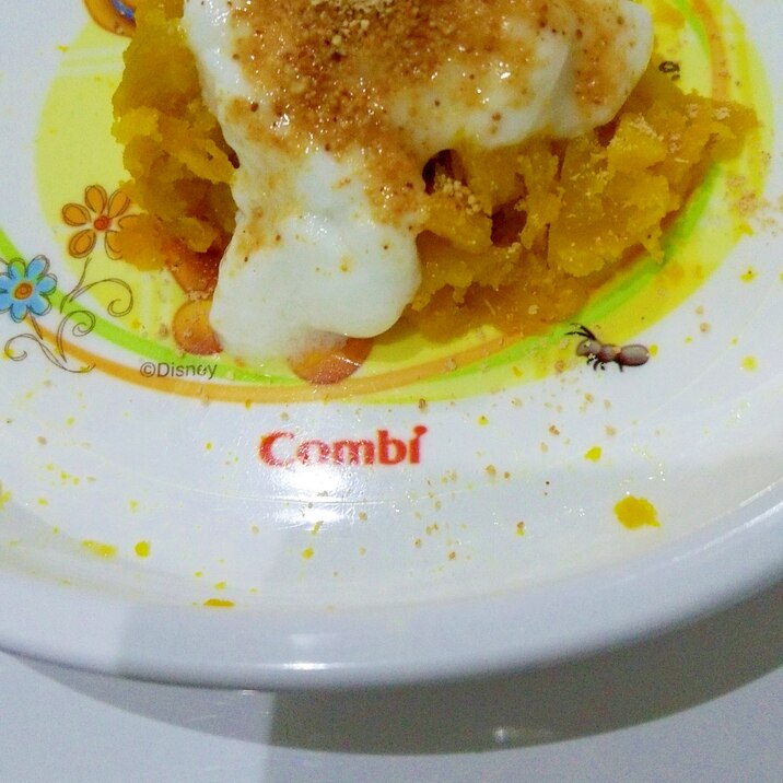 離乳食 かぼちゃのヨーグルトきな粉がけ レシピ 作り方 By さとmin 楽天レシピ 離乳食 かぼちゃのヨーグルトきな粉がけ レシピ 作り方 By さとmin 楽天レシピ